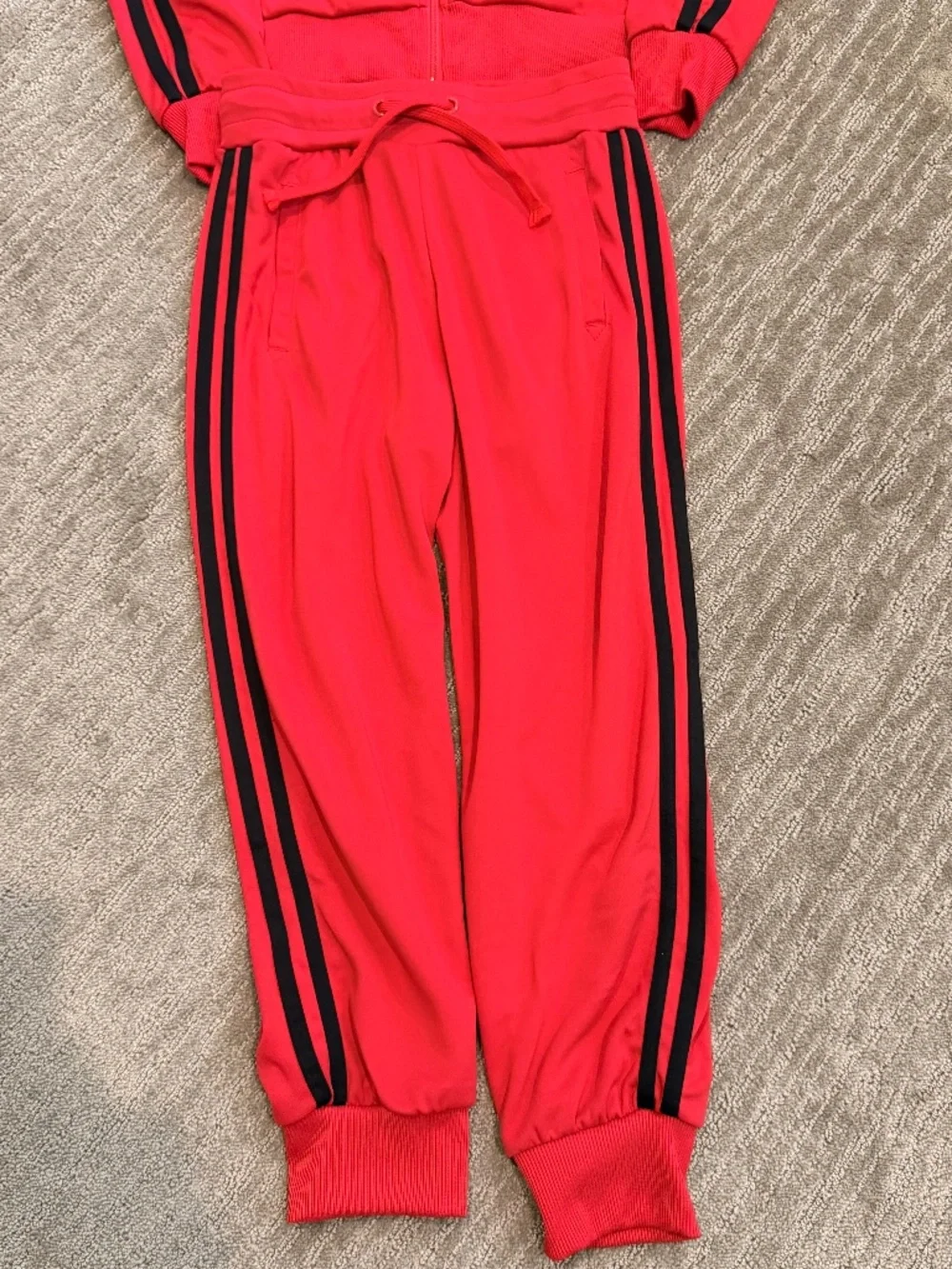 Balera Red Side Striped Track Pants